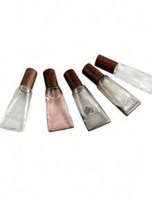 Haus Hana 1pc New Glass Roller & Mist Spray Bottle With Hose, Wooden Lid Portable Perfume Refill Bottle, Travel Bottle Set - Multicolor - View 6