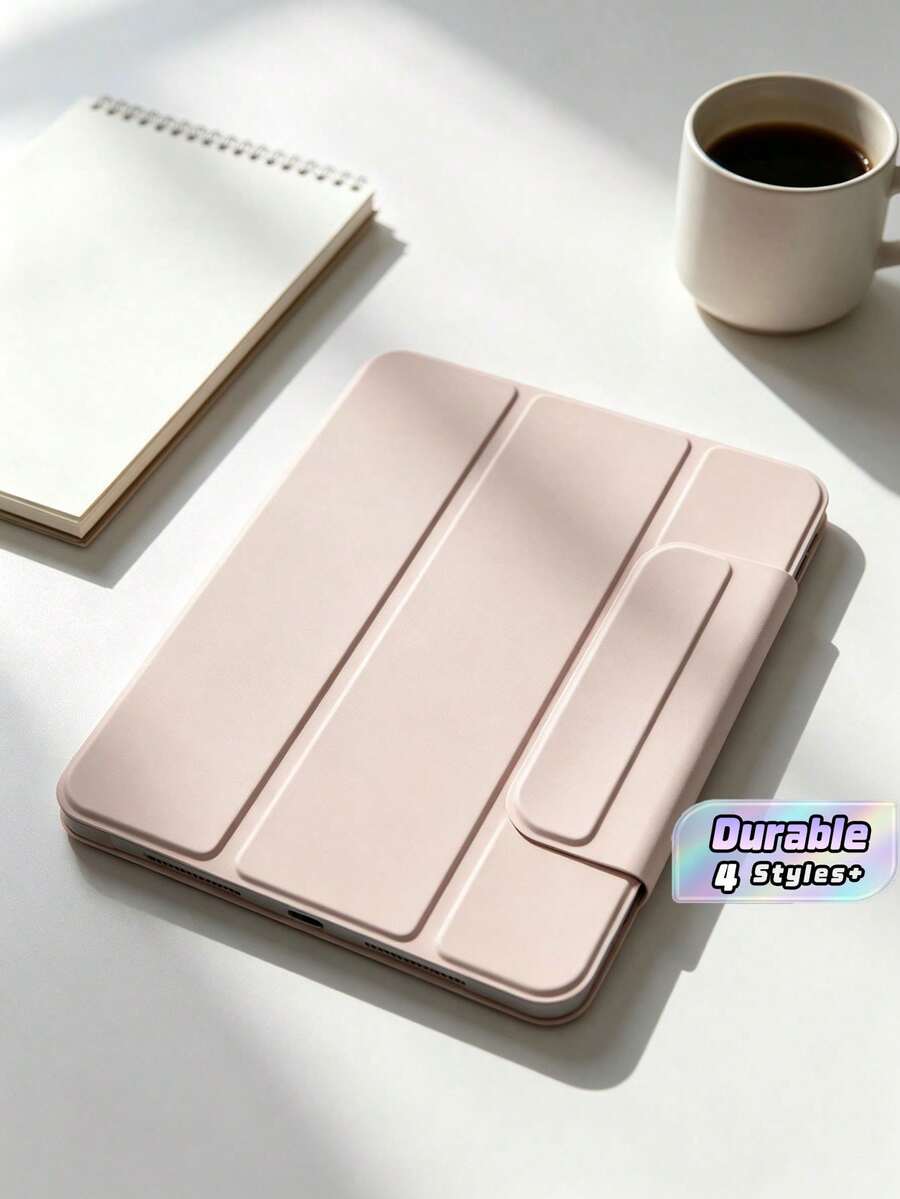 Kompatibel dengan Pelindung Tablet: Dudukan Magnetik Dua Sisi 11 Inci dengan Slot Pena dan Penyangga. - Berwarna merah muda - View 1