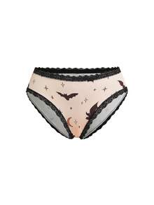 AltBold Set 4 pcs Celana Dalam Wanita Seksi Motif Grafis Y2K Model Segitiga - MultiWarna - View 18