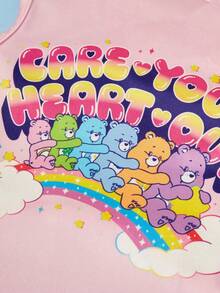 Care Bears X PETSIN 1件小熊雲朵星星卡通印花粉色甜美彈性寵物背心，適合貓狗，適合室內遊戲或陽光燦爛的戶外公園日 - 彩色 - 查看 4