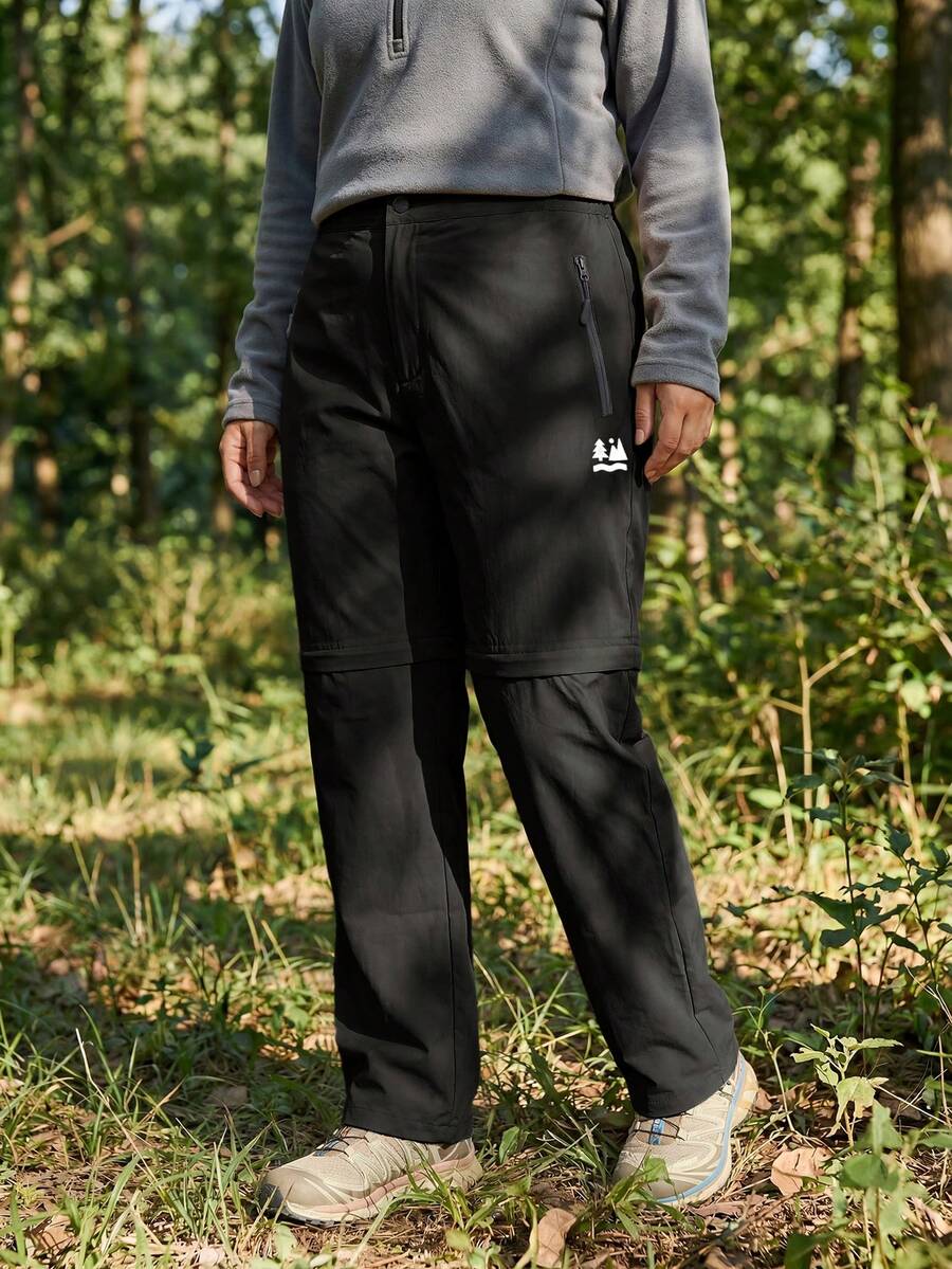 In My Nature Legging Olahraga Kasual Serbaguna untuk Pakaian Sehari-hari, Ukuran Plus Wanita, Warna Polos - Hitam - View 1