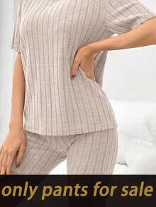 DUSKBASE Pantalones cortos de estar en casa para mujer de ajuste ceñido y acanalado de unicolor, pantalones cortos de ciclista acanalados, pantalones cortos de estar en casa acanalados, pantalones cortos de estar en casa de punto, pantalones cortos de ciclista de punto, pantalones cortos de estar en casa suaves - Albaricoque - Ver 6