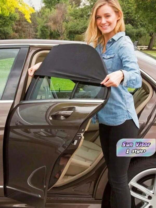 1 Set Cortina Parasol Universal para Coche, Protección UV, Cubierta de Ventana Lateral, Parasol de Ventana Delantera y Trasera, Aislamiento Térmico, Bloqueo Solar, Película Reflectante de Malla, Accesorios para Automóvil, Decoración Interior para Sedán, SUV y Vehículo