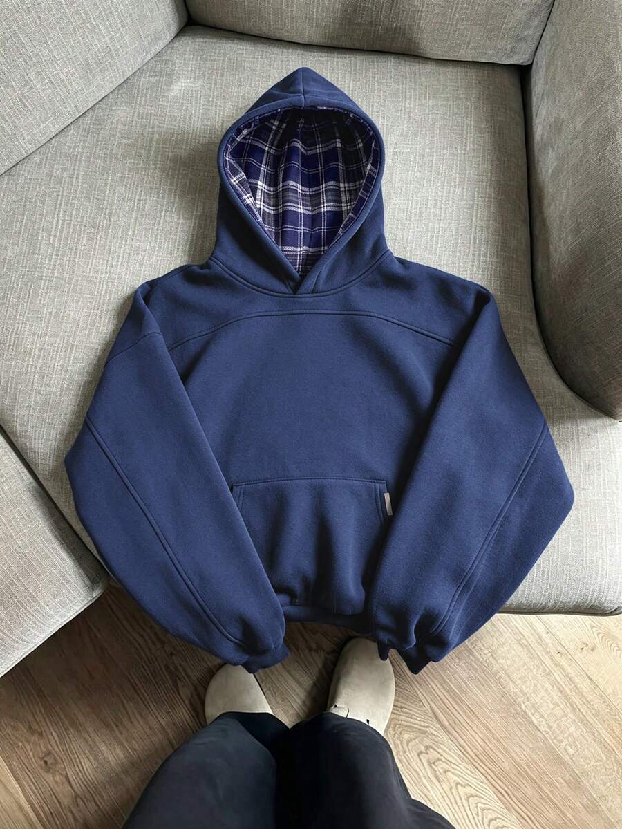 STYNVO Men's Casual Versatile Hoodie, Autumn/Winter - Navy Blue - View 1