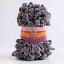 1 Roll Of Finger Loop Fluff Yarn 100g DIY Woven Blanket Cushion Scarf Donut Yarn - Multicolor - View 14