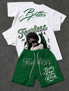 Manfinity EMRG 1186 黑色 + 2555 黑色 - J40269 素色 T-shirt - Wzh - 彩色 - 查看 2