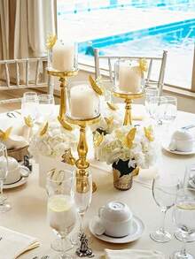 12 pièces Autocollants muraux papillon 3D creux, ornement de décoration multi-usage pour salon, chambre, gâteau, centre de table, convient pour mariage, révélation de genre, Halloween, anniversaire, fête, décoration intérieure & fournitures de décoration de la maison - multicolore - Voir 3