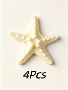 4/8/10 Pcs Resin Conch Ornaments, Resin Five-Finger Starfish Decorations, Mediterranean Style Tabletop Ornaments, Ocean Themed Decor, Wall Decor, Home Decor Collection - multicolor - View 9
