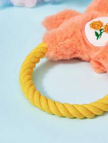 Care Bears X PETSIN لعبة كلب على شكل دب على شكل قلب برتقالي مع صوت BB مدمج للعب التفاعلي وطحن الأسنان والتنظيف - دب الحب البرتقالي - مشاهدة 4