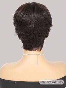 Pixie Cut With Fake Scalp Straight Remy Human Hair Machine Made Short Colored Human Hair Wig 2 For Women Dalily Use - S2 - View 4