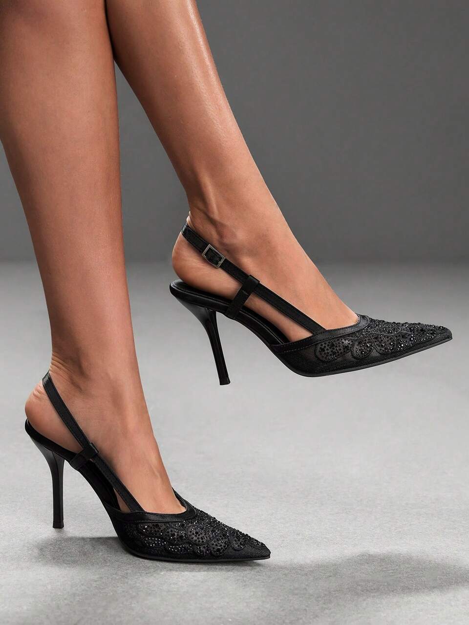 CUCCOO SZL Women's Shoes Fashion Classic Simple Buckle Commuter Office Wear Stiletto Heel High Heel Shoes Fall Shoes