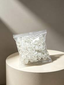 500/1000 Disposable S/M/L Tattoo Stickers (Excluding The Base), Ink Cups, Plastic Pigments, Transparent Stands, Container LIDS, And Permanent Tattoo Makeup Micro-Coating Consumables. - Clear - View 6