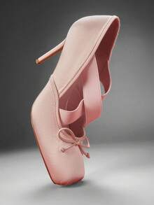 SHUZIA Women's Romantic Chic Sexy Satin Stiletto Pumps - Pink - View 6