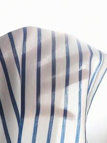 SHEIN 新生兒針織素色馬圖案上衣休閒基礎款男嬰套裝 - 黑與白 - 查看 6