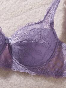DesireSculpt 7件組性感蕾絲女款內衣文胸 薄款極簡內衣 - 彩色 - 查看 4
