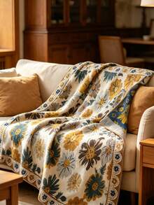 SHEIN An Enlarged And Thickened Four-Layer Cotton Gauze Large Bath Towel Is Soft And Absorbent For Four Seasons, And The Wool Can Not Be Dried Quickly. - Multicolor - View 7