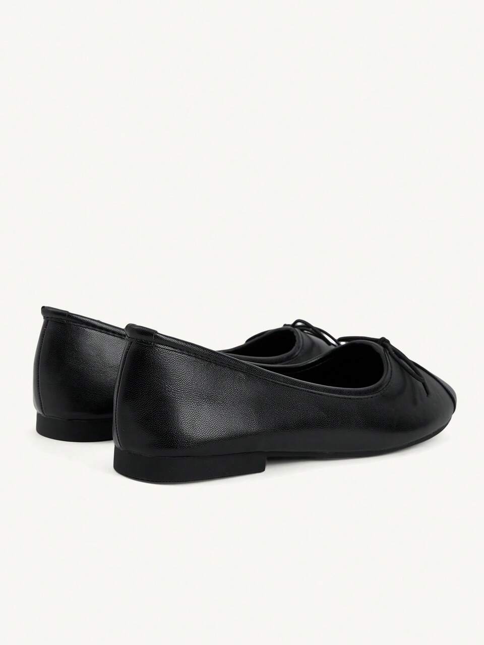 CUCCOO CHICEST Women's Shoes With Bow Front, Low Block Heel, Round Toe, Ballet Flats, Versatile For Spring, Summer, Office, Work, Dates, And Vacations