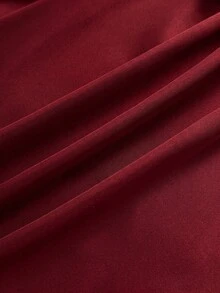 Attitoon 女款純色露肩休閒派對迷你洋裝 - 紅色 - 查看 4