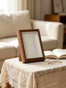 1 Desktop Photo Frame. Beautify Your Precious Memories With This Frame. Perfect For Desktop Display, An Ideal Gift For Friends, Wedding Anniversaries And Valentine's Day, A Lovely Couple Photo Frame - Coffee Brown - View 4