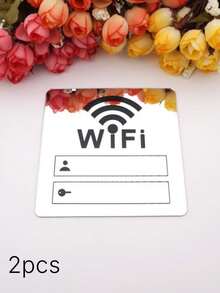 Self-Adhesive WiFi Symbol Acrylic Mirror Wall Stickers, Decorative Mirror Sign Ornaments For Restaurant, Office, Beauty Salon, Cafe And Retail Store - one size fits all - View 11