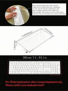 Compact Acrylic Keyboard Stand Space Saving Desk Riser Non Slip Tray Holder With Mouse Pad For Small Keyboard Laptop - multicolor - View 5