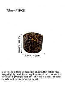 Metal Leopard Print Grinder, 4-Layer Manual Crusher, Grinding Mortar, Herb Grinder, Rolling Tool Accessories - Leopard Print - View 11