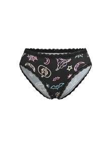 AltBold Set 4 pcs Celana Dalam Wanita Seksi Motif Grafis Y2K Model Segitiga - MultiWarna - View 10