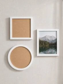 Haus Hana 1個/3個裝 鑽石畫展示框 耐用PVC塑料 極簡白色框架 多形狀 易於安裝 桌上型支架 輕量化相片架 適用於鑽石藝術、照片、版畫，適合居家、臥室、咖啡廳裝飾，絕佳禮物 - 多色 - 查看 1