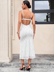 MaterniWear Maternity White Pleated Casual Elegant Ballet Everyday Summer Spaghetti Strap Dress Photoshoot Formal - White - View 2
