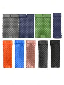 1PC Thickened Moisture Proof Portable Foot Pump Inflatable Sleeping Pad Mat For Outdoor Camping Beach Picnic Road Trip Indoor Temporary Rest Random Color Random Style - Multicolor - View 7
