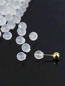 Hypoallergenic Clear Silicone Earring Stoppers – Soft Cylindrical Backs For Stud Post Earrings, Jewelry Making Supplies - multicolor - View 7