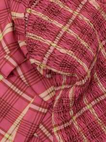 Nöista Pink And Burgundy Smocked Maxi Dress. Fall, Brunch, Holiday And Day-To-Night Style. - Dusty Pink - View 11