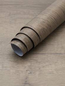 1 Roll Removable Waterproof Wood Look Contact Paper, Self Adhesive Vinyl Wallpaper For Kitchen Cabinets Bathroom Walls Bedroom Furniture Countertops, Peel And Stick Decor For Renters, Easy To Apply & Remove Without Damaging Surfaces - 1 - View 2