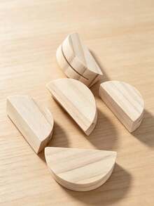 5/10Pcs Wooden Table Number Stands – Semi-Circular Place Card Holders For Weddings, Beach Parties, Birthdays, Restaurants, Durable Elegant Tabletop Decor For Event Planners - multicolor - View 7