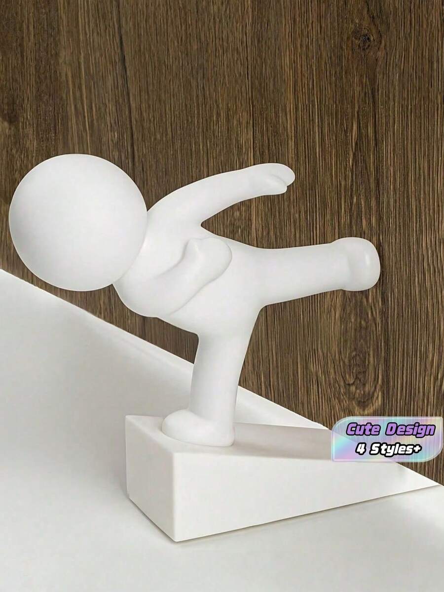1Piece Cute Door Stopper Flexible Wedge Non Slip Base Wall Floor Protector Home Entryway Decorative Stop High Quality Trending Now - one-size - View 1