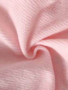 SHEIN 新生兒粉色可愛兔子刺繡長袖兩件套，親膚柔軟 - 粉色 - 查看 9