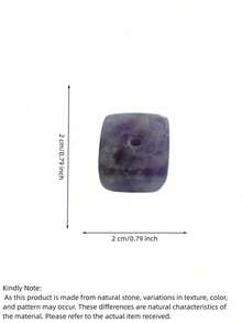 Haus Hana 1pc Compact Natural Crystal Agate Stone Square Incense Holder, Polished Cube Incense Stick Base, Simple Aesthetic Aromatherapy Ornament For Meditation, Yoga, Bedroom, Office, Home Decor Gift - multicolor - View 24