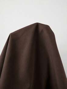 SHEIN Franclia 女款中長棕色純色洋裝，後拉鍊設計，綁帶肩帶，V領，顯腰身，優雅修身女士風，適合日常穿著、度假、夏季 - 咖啡棕 - 查看 5