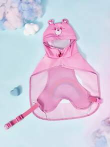 Care Bears X PETSIN Cartoon Colorblock Printed Pet Raincoat - Pink - View 11