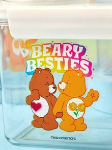 Care Bears X PETSIN 1pc Large Capacity PVC Sealed Moistureproof Dustproof Insectproof Scratch Resistant Lightweight Portable Pet Storage Bucket With Measuring Cup Indoor Outdoor All Season Cat Dog Pet Accessories - one size fits all - View 3