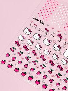 HELLO KITTY AND FRIENDS | SHEIN 可愛美甲貼紙 多用途水貼紙 適用於美甲、水瓶、文具與筆記本 DIY - 彩色 - 查看 3