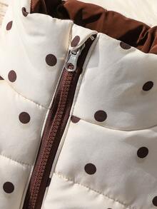 Tween Girl Winter Casual Reversible Jacket - Beige - View 5