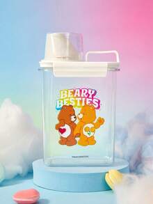Care Bears X PETSIN 1pc Large Capacity PVC Sealed Moistureproof Dustproof Insectproof Scratch Resistant Lightweight Portable Pet Storage Bucket With Measuring Cup Indoor Outdoor All Season Cat Dog Pet Accessories - one size fits all - View 7