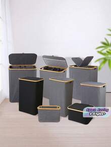 1Piece Laundry Hamper Bedroom Bathroom Clothes Storage Organizer High Quality Trending Now - Multicolor - View 1