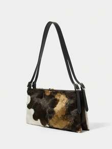 SHECARRY Women's Casual Tie-Dye Fashionable Shoulder Bag - Brown - View 2