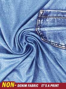 Manfinity Dauomo Atasan Tanpa Lengan Kasual Musim Panas, Tank Top Pria yang Bernapas, Desain Pola Efek Denim, Elegan, Pakaian Sehari-hari, Luar Ruangan, Olahraga - MultiWarna - View 3