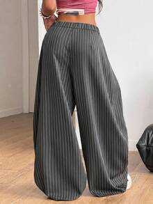 Coolane Women's Autumn Vintage Streetwear 90s Casual Hippie Street Style Loose Grey Banana Harem Pants,Dress Pants - Dark Grey - View 8