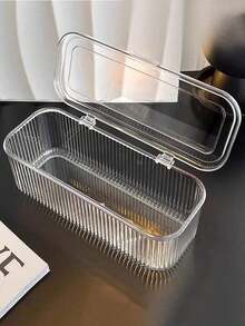 1pc/15pcs Acrylic Bracelet Storage Box, Transparent Anti-Oxidation Portable Box For Bracelets, Fidget Toys, Crystal Jewelry, Nail Polish Accessories, Trinkets - Transparent - View 8