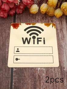 Self-Adhesive WiFi Symbol Acrylic Mirror Wall Stickers, Decorative Mirror Sign Ornaments For Restaurant, Office, Beauty Salon, Cafe And Retail Store - one size fits all - View 8