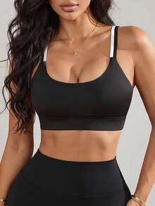 Slayform Slayform Solid Color Bra Shorts Sports Underwear - Multicolor - View 2